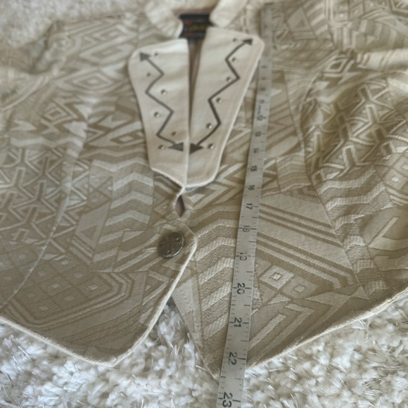 Vintage Country Western Tapestry Jacket Circle T 80s 90s Boho Festival FP vibe - Picture 8 of 10